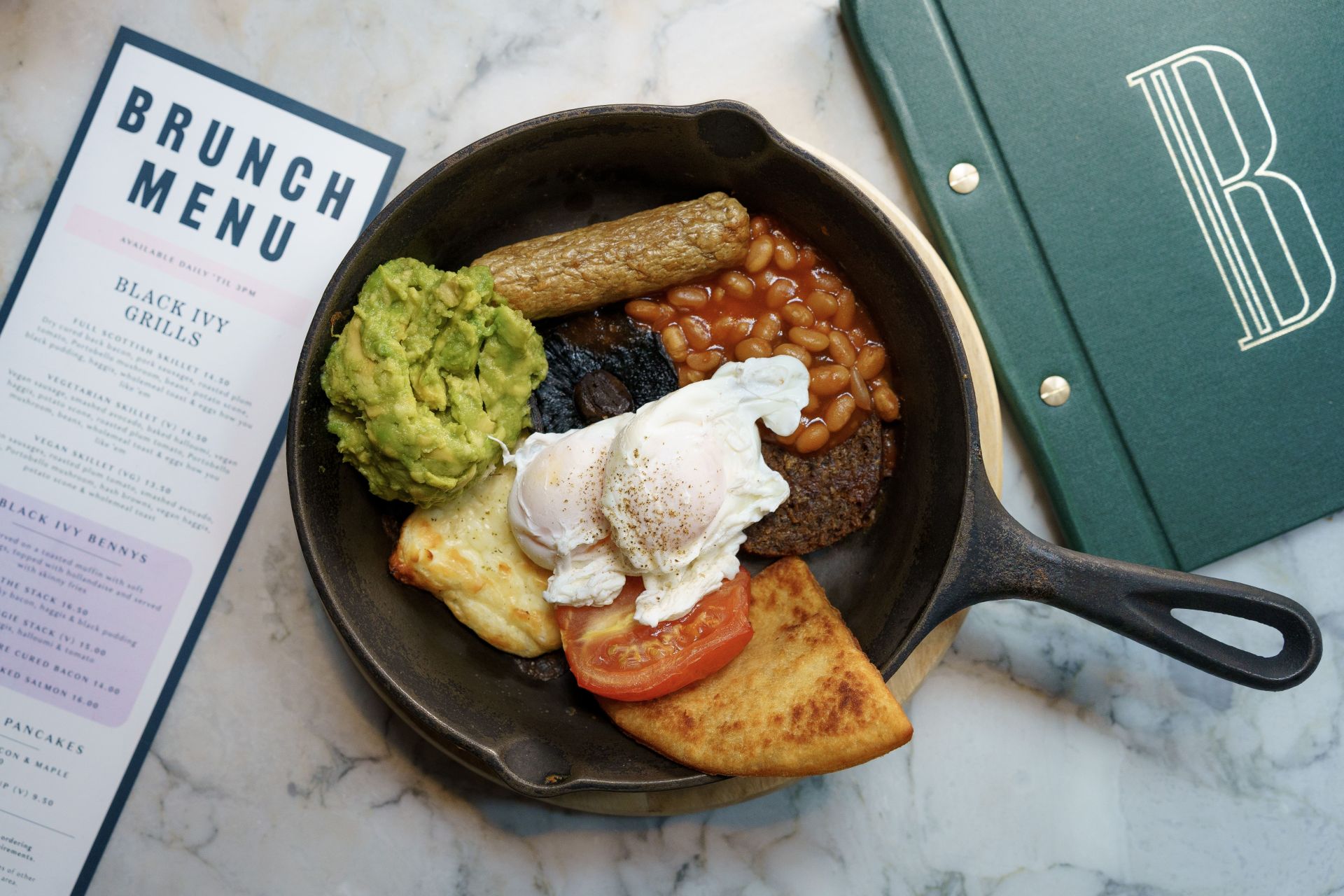 Vegetarian breakfast in Edinburgh